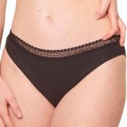 Sloggi Trosor 2P GO Ribbed Tai Briefs Svart ekologisk bomull Medium Da...