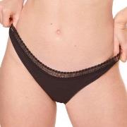 Sloggi Trosor 2P GO Ribbed Brazilian Briefs Svart ekologisk bomull Med...