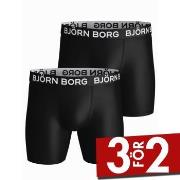 Björn Borg Kalsonger 2P Performance Boxer 1572 Svart polyester X-Small...