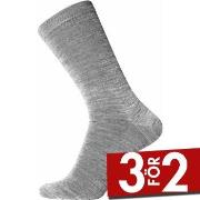 Egtved Strumpor Twin No Elastic Sock Ljusgrå Strl 40/45