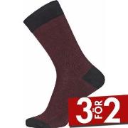 Egtved Strumpor Twin Wool Cotton Sock Röd Strl 40/45