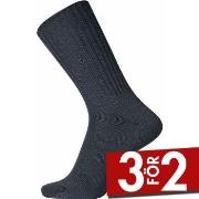 Egtved Strumpor Wool Ribbed Sock Marin Strl 40/45