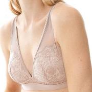 Mey BH Poetry Fame Triangle Bra With Lace Beige polyamid X-Small Dam