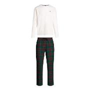 Tommy Hilfiger Long Sleeve Waffle Flannel PJ Set Flerfärgad X-Large He...