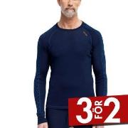 Dovre Jacquard Baselayer Marin ull Small Herr