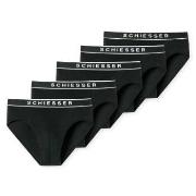 Schiesser Kalsonger 5P 95-5 Organic Cotton Rio Briefs Svart bomull Med...