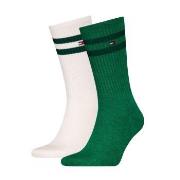 Tommy Hilfiger Strumpor 2P Men Mouline Sport Socks Vit/Grön Strl 39/42...