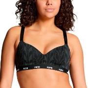 Puma BH Printed Padded Top Svart bomull Medium Dam