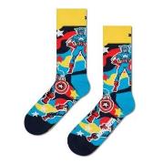 Happy socks Strumpor Marvel Captain America Sock Blå bomull Strl 41/46