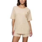 Triumph Endless Comfort Short Sleeve Pyjama Creme 42 Dam