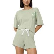 Triumph Endless Comfort Short Sleeve Pyjama Ljusgrön 42 Dam