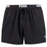 Puma Badbyxor Logo Short Length Swim Shorts Svart polyester XX-Large H...