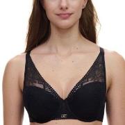 Chantelle BH Origins Lace Lightweight Plunge Bra Svart nylon C 75 Dam