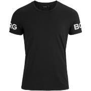 Björn Borg Performance Tee Svart polyester XX-Large Herr