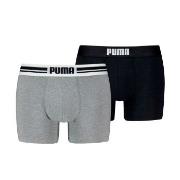 Puma Kalsonger 2P Everyday Placed Logo Boxer Svart/Grå bomull X-Large ...