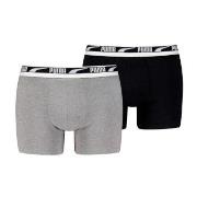 Puma Kalsonger 2P Men Multi Logo Boxer Svart/Vit bomull Small Herr