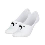 Puma Strumpor 2P Women Cushioned Footie Socks Vit bomull Strl 35/38 Da...