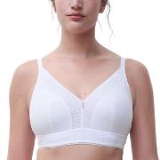 Chantelle BH EasyFeel Wirefree Support Bra Vit nylon D 80 Dam