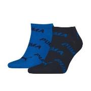 Puma Strumpor 2P BWT Sneaker Sock Svart/Blå Strl 43/46