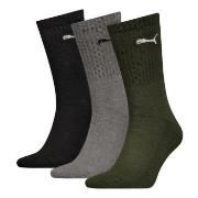 Puma Strumpor 3P Sport Crew Socks Svart/Grön Strl 35/38