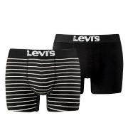 Levis Kalsonger 2P Base Stripe Boxer Svart/Vit bomull Medium Herr