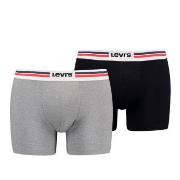 Levis Kalsonger 2P Men Sportswear Logo Boxer Brief Grå/Svart bomull Me...