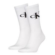 Calvin Klein Strumpor 2P Monogram Crew Socks Vit Strl 43/46 Herr