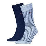 Tommy Hilfiger Strumpor 2P Men Sock Stripe Blå/Ljusblå Strl 47/49 Herr