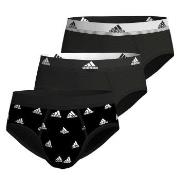 adidas Kalsonger 3P Active Flex Cotton Brief CL1 Svart/Vit bomull X-La...