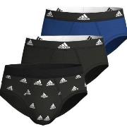 adidas Kalsonger 3P Active Flex Cotton Brief CL1 Svart/Blå bomull Medi...