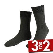 Amanda Christensen Strumpor Grade Wide Rib Ankle Socks Oliv Strl 39/42