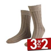 Amanda Christensen Strumpor Grade Wide Rib Ankle Socks Brun Strl 43/46