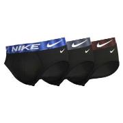 Nike Kalsonger 9P Dri-Fit Essential Micro Hip Brief Svart/Vinröd bomul...