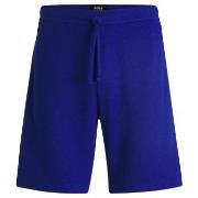 BOSS Waffle Nightwear Shorts Blå X-Large Herr