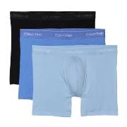 Calvin Klein Kalsonger 3P Icon Cotton Boxer Briefs Svart/Blå bomull X-...