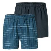 Schiesser Kalsonger 2P Boxershorts multipack Blå bomull X-Large Herr