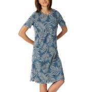 Schiesser Comfort Nightwear Short Sleepshirt Blå 48 Dam