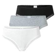 Schiesser Trosor 3P Modern Cheeky String Flerfärgad bomull 42 Dam