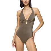 Triumph Midnight Swim OP 01 Swimsuit Khaki C 46 Dam