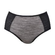Anita Trosor Sports High Waist Panty Plus Grå/Svart 48 Dam