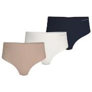 Tommy Hilfiger Trosor 3P Logo HW Thong Flerfärgad X-Large Dam