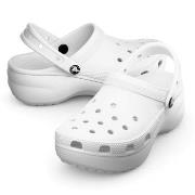 Crocs Classic Platform Clog Vit US W7 (EU 37-38) Dam