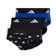 adidas Kalsonger 3P Active Flex Cotton Brief Svart/Blå bomull Medium H...