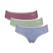 Sloggi Trosor 3P GO Crush Hipster Briefs Blå/Rosa bomull X-Small Dam