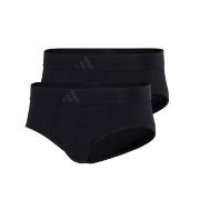 adidas Kalsonger 2P Active Flex Cotton 3 Stripes Brief Svart bomull Me...