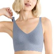 Sloggi BH ZERO Feel Bliss Bralette Blå/Grå XX-Large Dam