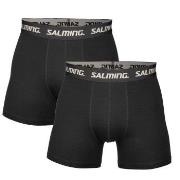 Salming Kalsonger 2P Cotton Boxer Svart bomull X-Large Herr