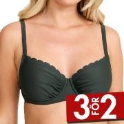 Damella Grace Wavy Bikini Bra Mörkgrön B/C 42 Dam