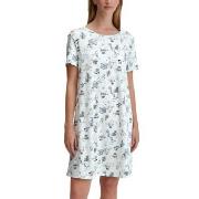 Calida Coastal Dreams Sleepshirt Blå Mönstrad bomull Small Dam