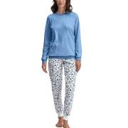 Calida Flower Nights Pyjama With Cuff Blommig bomull X-Large Dam